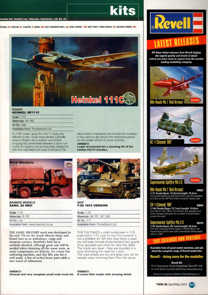 Tamiya Model Magazine 085 (2001-04)